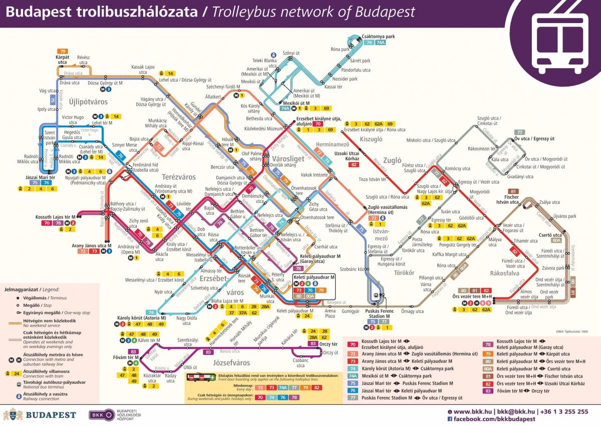 peta budapest bis listrik