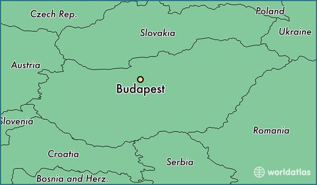 peta budapest dan negara-negara sekitarnya