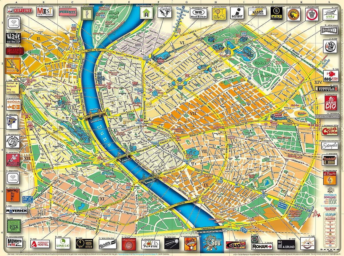 peta bandar budapest park