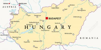 Budapest lokasi peta dunia